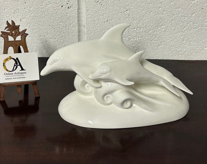 Rare Royal Doulton Images Of Nature Figurine - Crest Of A Wave, Dolphins