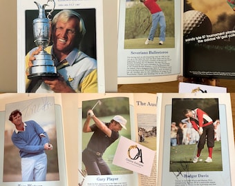 Rare Official Programme Golf Championship Muirfield 1987 Signed By 69 Of The Players including Ballesteros and Faldo