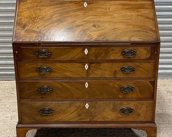 Stunning Antique 19th Century Georgian Drop Leaf Bureau