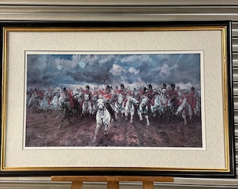 Scotland Forever! – Framed & Glazed Print After Lady Elizabeth Thompson (1881)