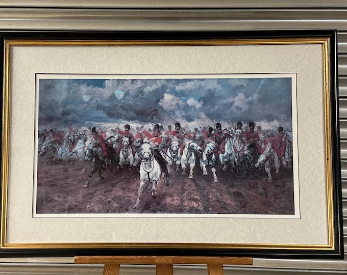 Scotland Forever! – Framed & Glazed Print After Lady Elizabeth Thompson (1881)