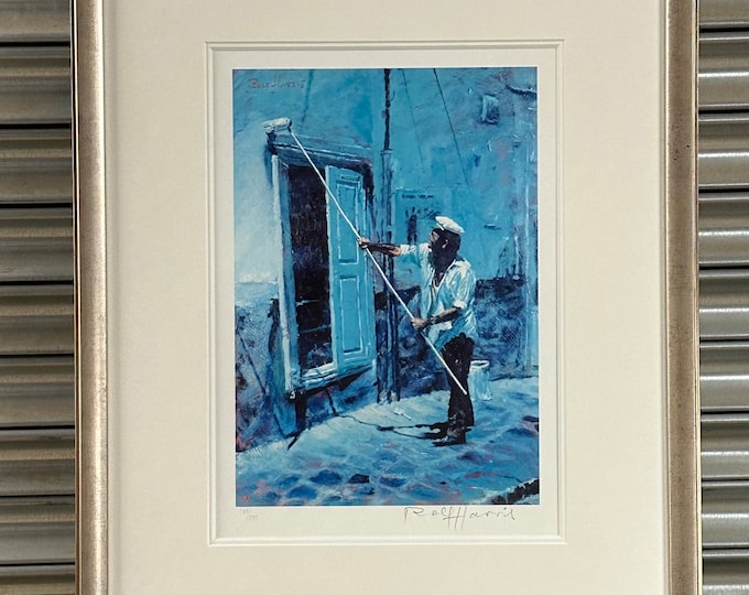 Rolf Harris Giclee Print Titled Greek Whitewasher, LTD Edition signed 189/295 - Signed