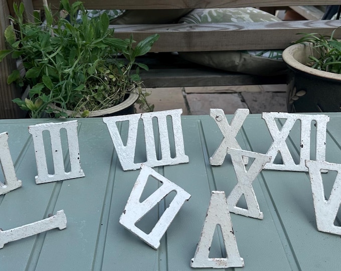 Antique Cast Iron Golf Garden Clock Game Roman Numerals, Victorian Period