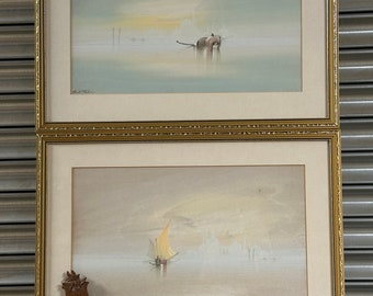 Pair Of Antique Watercolours By German Artist Franz Hohne