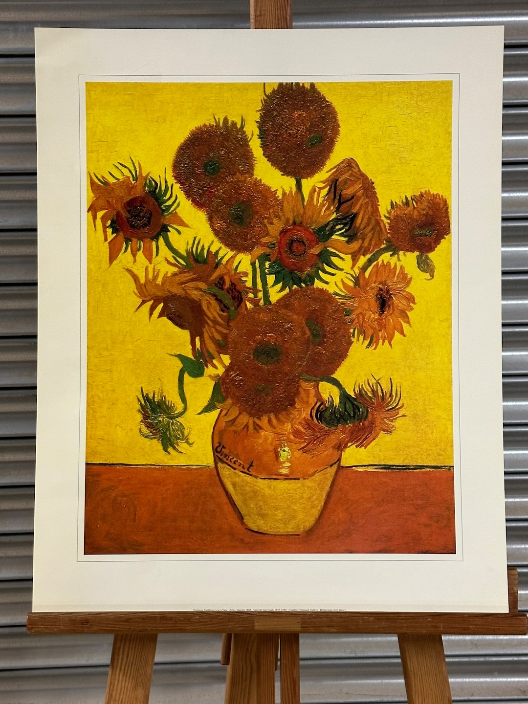 Fourteen Sunflowers in a Vase Print After Van Gogh Published Etsy UK
