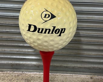 Large Dunlop Golf Ball Advertising Display on Tee POS Shop Display Sign Golf Club Display