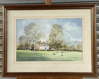Lovely Landscape Watercolour Of The Yorkshire Dales By Frederick Cameron Street