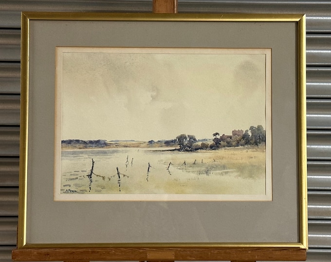 Original Watercolour Of A Suffolk/Norfolk Study By Artist Audrey Penn