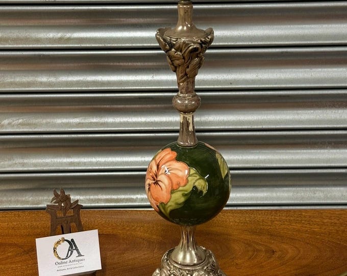 1950s Walter Moorcroft Hibiscus Pattern Table Lamp – Moorcroft Pottery