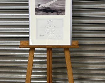 Beautiful Collection of Original British Airways Concorde Flight Certificates – framed and presented together in elegant mounts