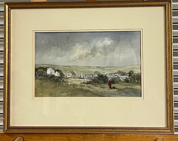 Watercolour View Of Brading Haven Yacht Club, Bembridge Harbour, Isle Of Wight