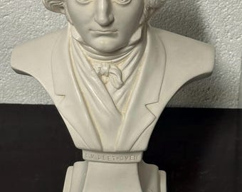 Lovely Plaster Bust Sculpture Of The Composer Ludwig van Beethoven