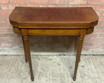 Victorian Mahogany Fold-Over Card / Games Table c.1880