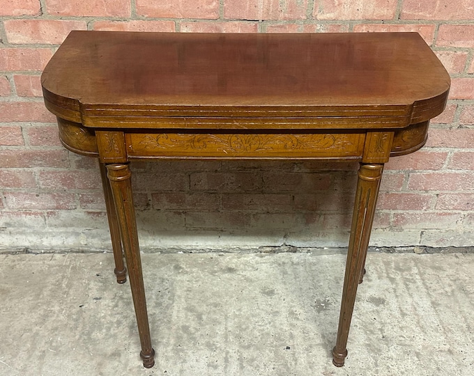 Victorian Mahogany Fold-Over Card / Games Table c.1880