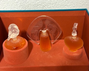 Lalique Boxed 'the Ultimate Collection' Set of Three Perfume Scent