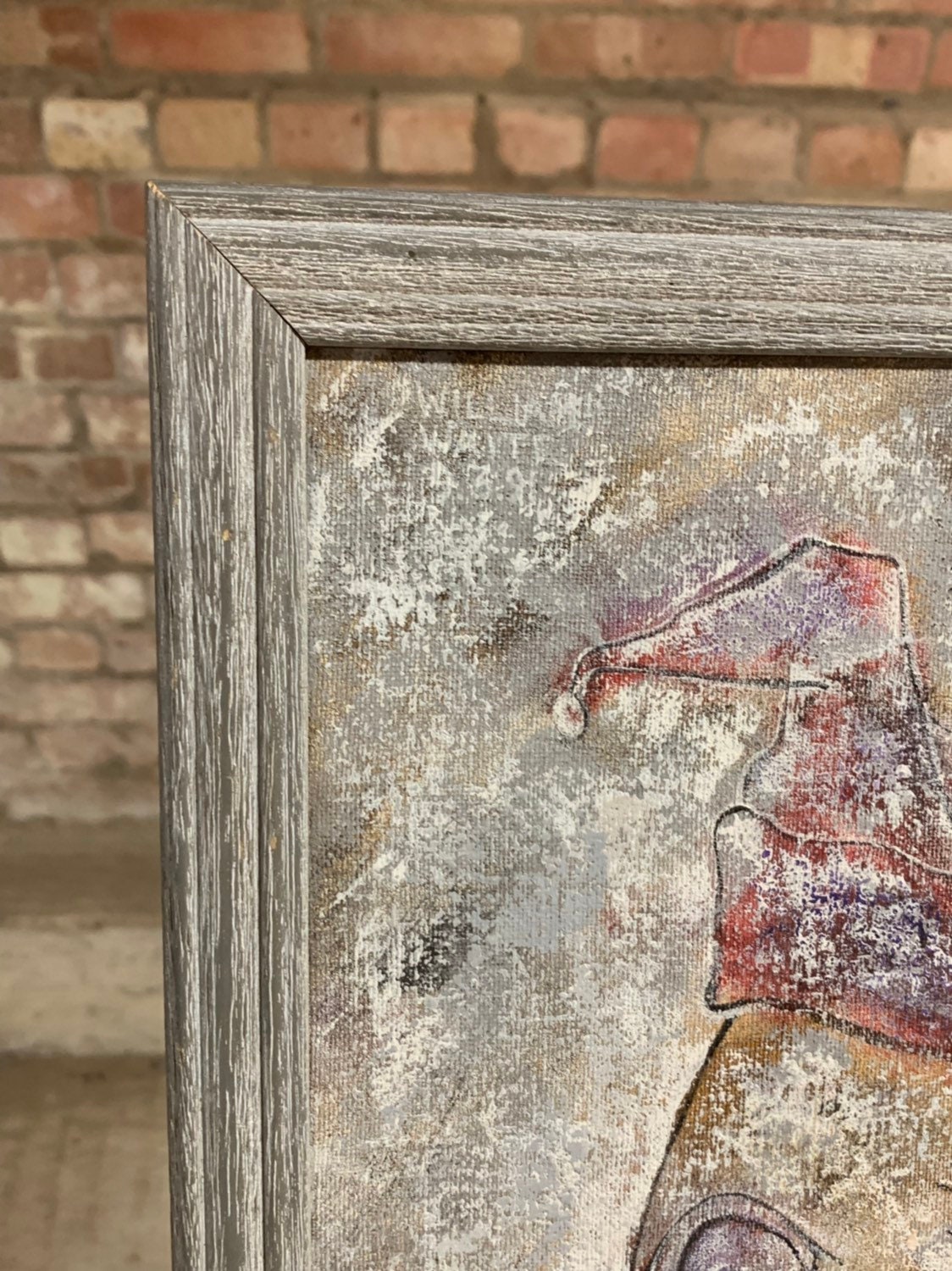 Original William Waite Oil Painting Titled Court Jester Signed On The