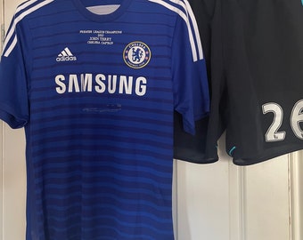 John Terry Signed Blue Chelsea Home Replica T Shirt 2014-2015 With Shorts
