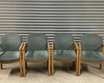 Set Of Four Gorgeous Quality Designer Mid Century Scandinavian Style Club Arm Chairs /Office Chairs