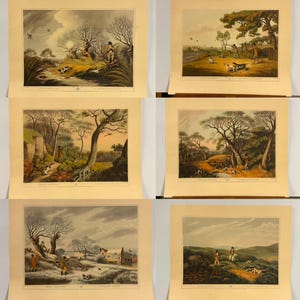 Six Samuel Howitt Game Shooting Related Engraving Prints