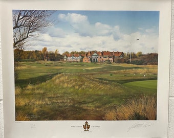 Limited Edition Golf Print of 350 Lytham St Annes Golf Course by Graeme Baxter
