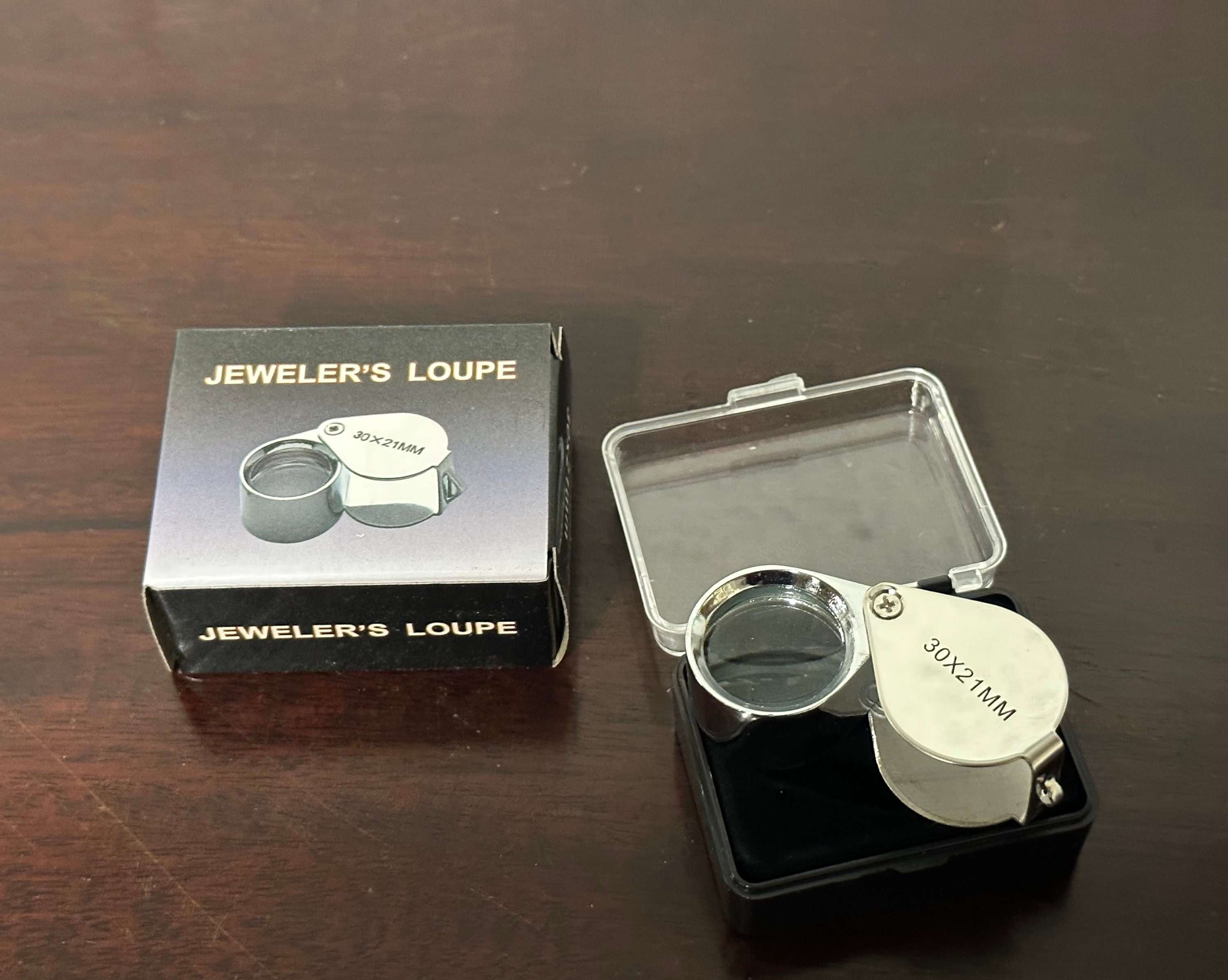 30x21mm Triplet Jewelers Loupe Magnifier. 