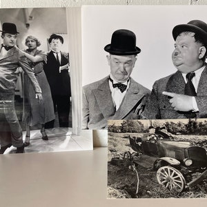 Three Laurel and Hardy Photographs