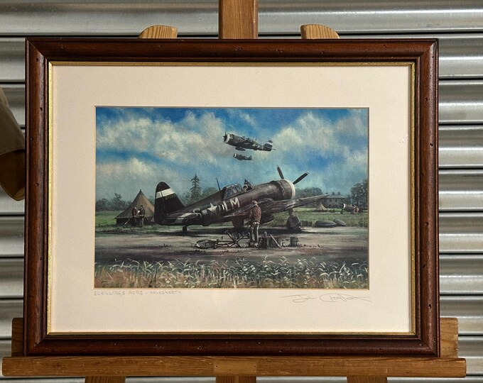 Vintage Framed Signed Print By Joe Crowfoot, titled ‘Schillings Acre Halesworth’