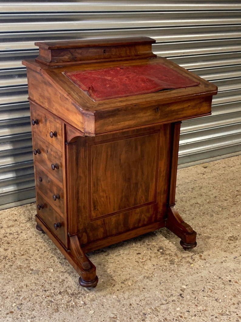 Beautiful Circa Late 19th Century English Davenport Desk image 1