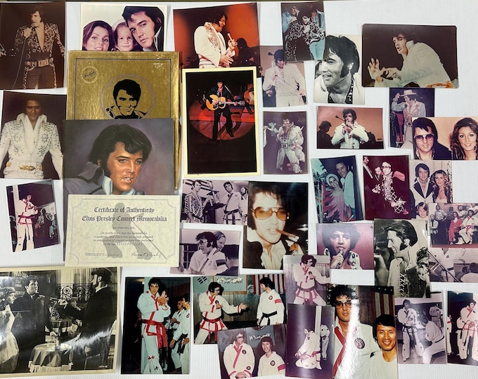 Rare Elvis Presley Memorabilia To Include 40 Photographs And A Poster