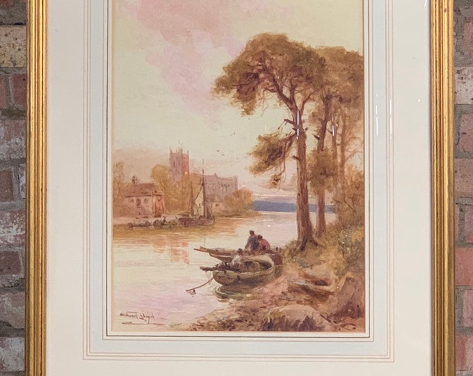 Fabulous Original Watercolour By The Artist Walter Stuart Lloyd, 1875 - 1929