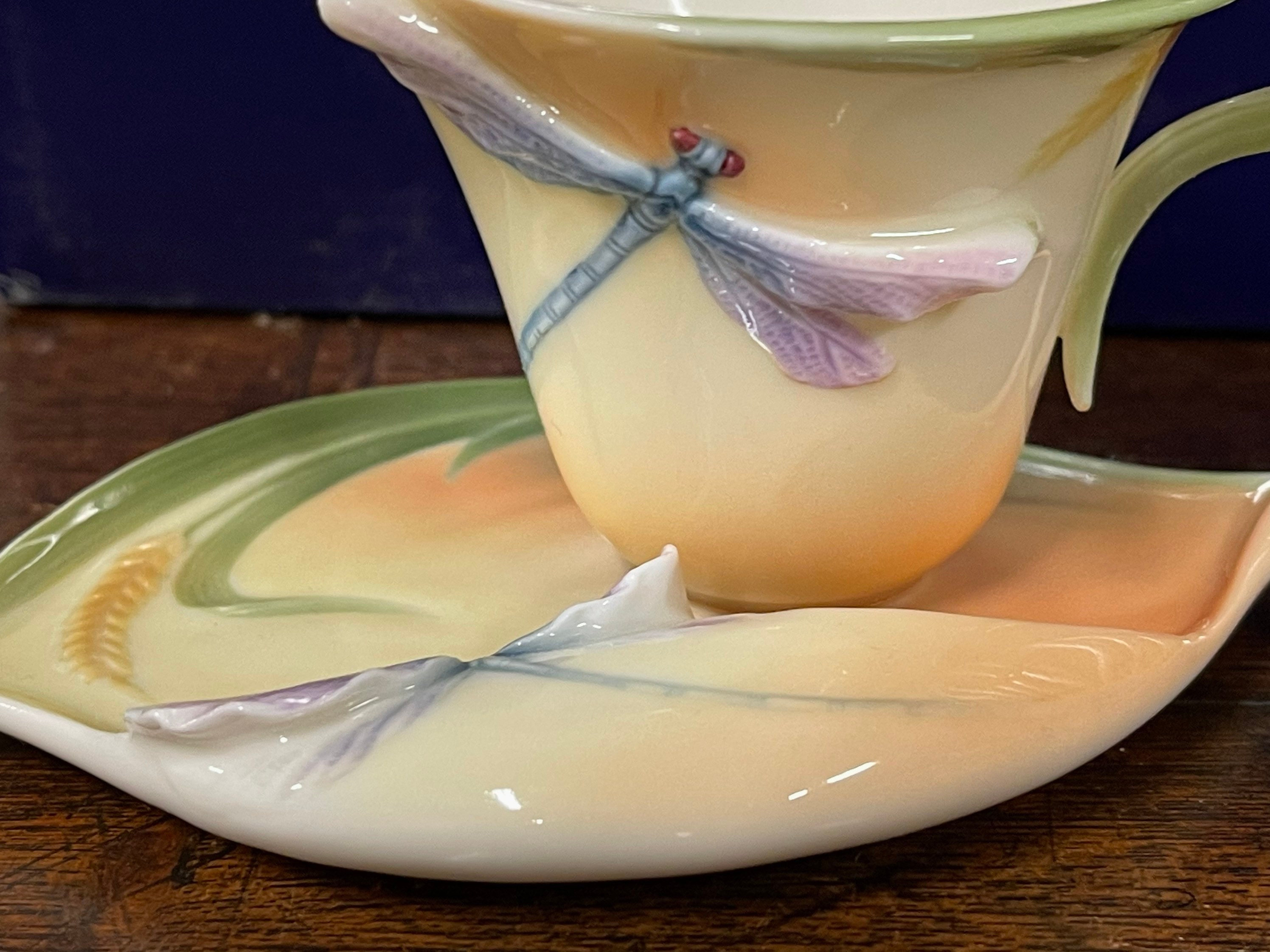 franz pottery dragonfly