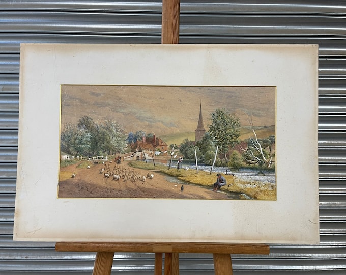 Original Watercolour Painting By the English Artist William Took Circa 1870’s