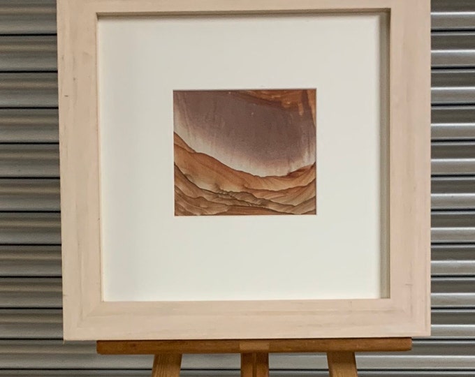 A Wonderful Framed Bristol Channel Sandstone Fragment Piece of Artwork