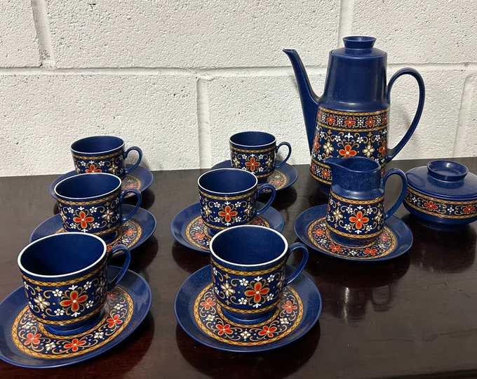 Retro 16 Piece 1970s Winterling Schwarzenbach Bavaria Western Germany Coffee Set