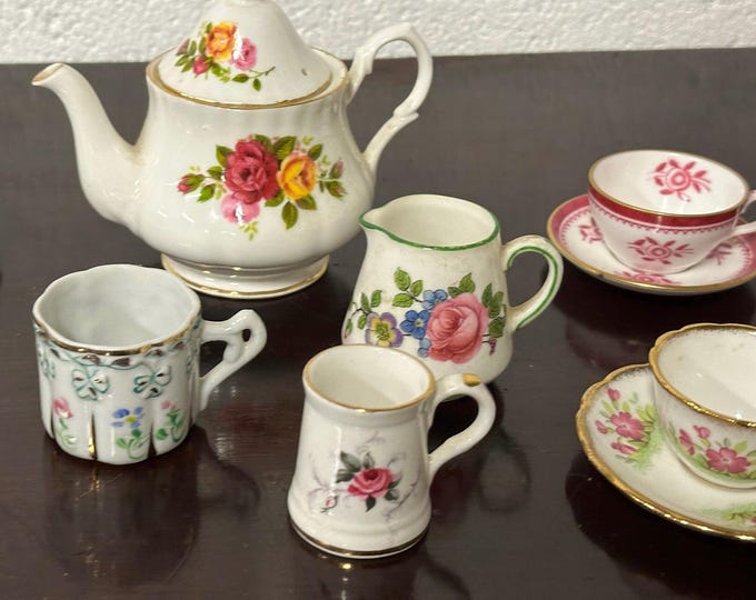 Beautiful Selection Of Miniature Fine Bone China Teaset Items