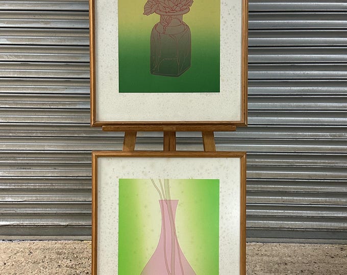 Pair Of Rare Screen Prints Artist Proof & Ltd Edition By Derrick Greaves (A/F)