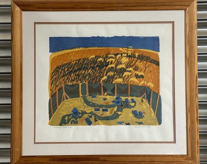 Signed Screenprint Artwork Titled Lennys Hill By Moss Fuller RCA (1937-2021) - Limited edition 5/30