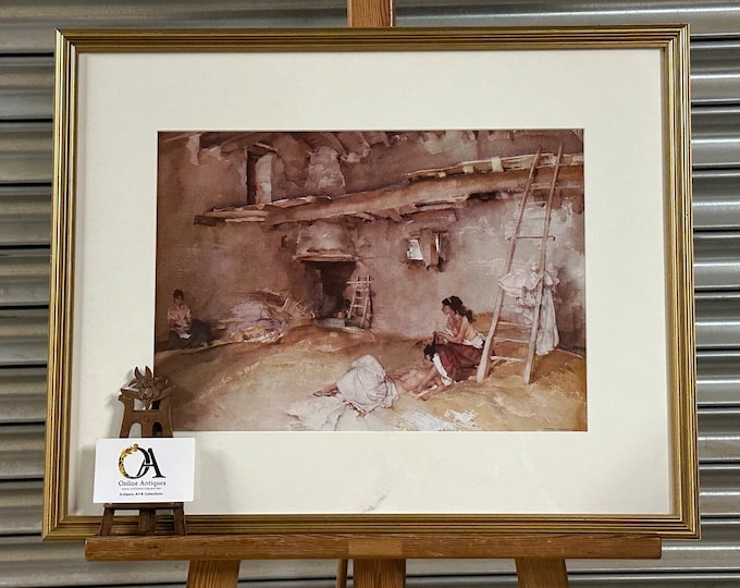 Sir William Russell Flint Print ‘A Scrap of Newspaper