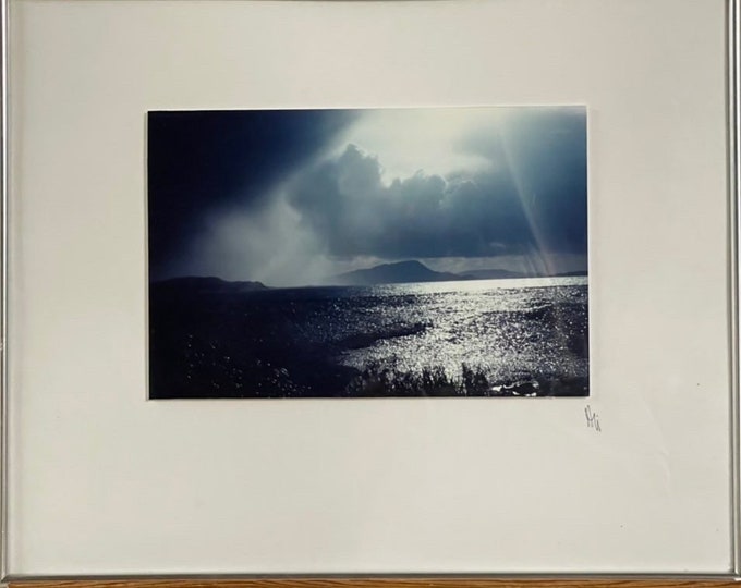 An Original Framed & Glazed Photograph by Alison Macleod Lyons Titled ‘Storm’ Easdale To Luing in Scotland