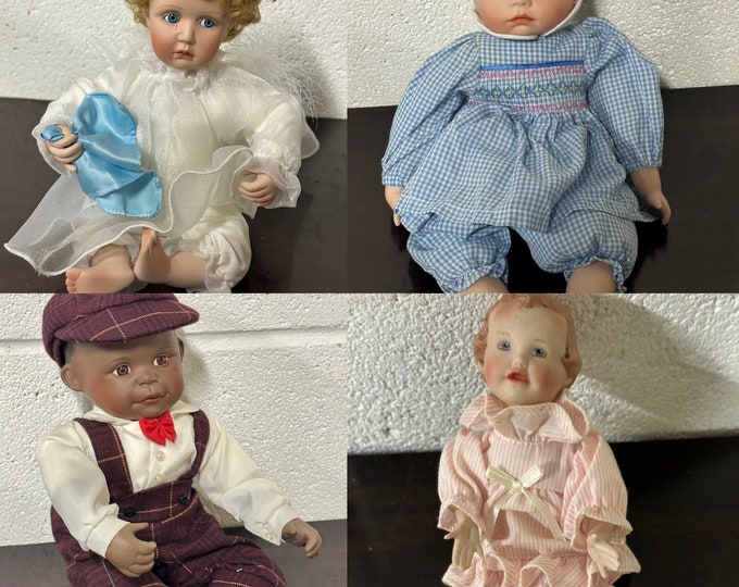 Four Lovely Well Looked After Vintage Dolls Circa 1990’s