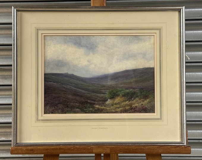 Henry John Silvester Stannard (1870–1951) Original Watercolour – Moorland Landscape