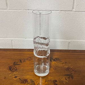Retro glazen vaas uit het midden van de eeuw in de stijl van M. Bohm Rosenthal Studio Line, Duitsland, jaren 1970