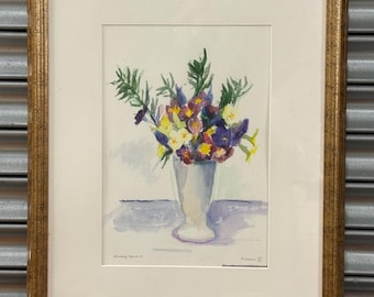 Anthony Harris – “Primavera VII” – Original Watercolour – Framed Floral Study
