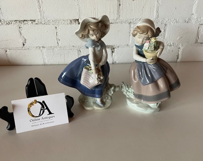 Gorgeous Spring is Here And Sweet Scent Girl Lladro Figurines - Perfect Gift!
