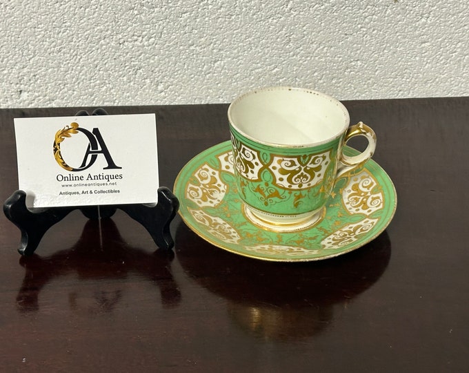 Beautiful Antique Porcelain Cup & Saucer