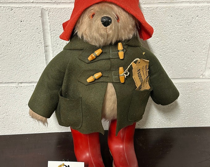 Rare Gabriel 1970’s Paddington Bear With Original Dunlop Boots