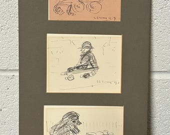 After L.S. Lowry (British 1887-1976), Nursery Sketches Limited Edition Print of just 850