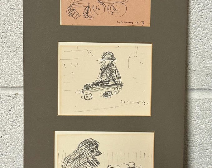 After L.S. Lowry (British 1887-1976), Nursery Sketches Limited Edition Print of just 850