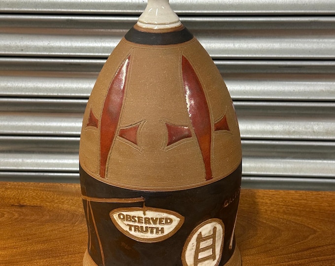 Large Mid Century Studio Pottery Vase Mill Pottery Wootton Courtney Somerset Designed by Michael Gaitskell