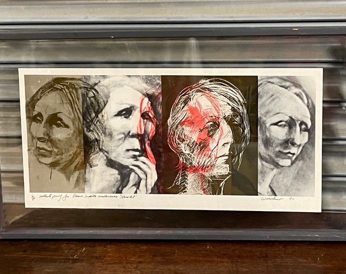 Rare 1970 Howard Warshaw Artist Proof of Dame Judith Anderson’s ‘Hamlet’ 6/80.